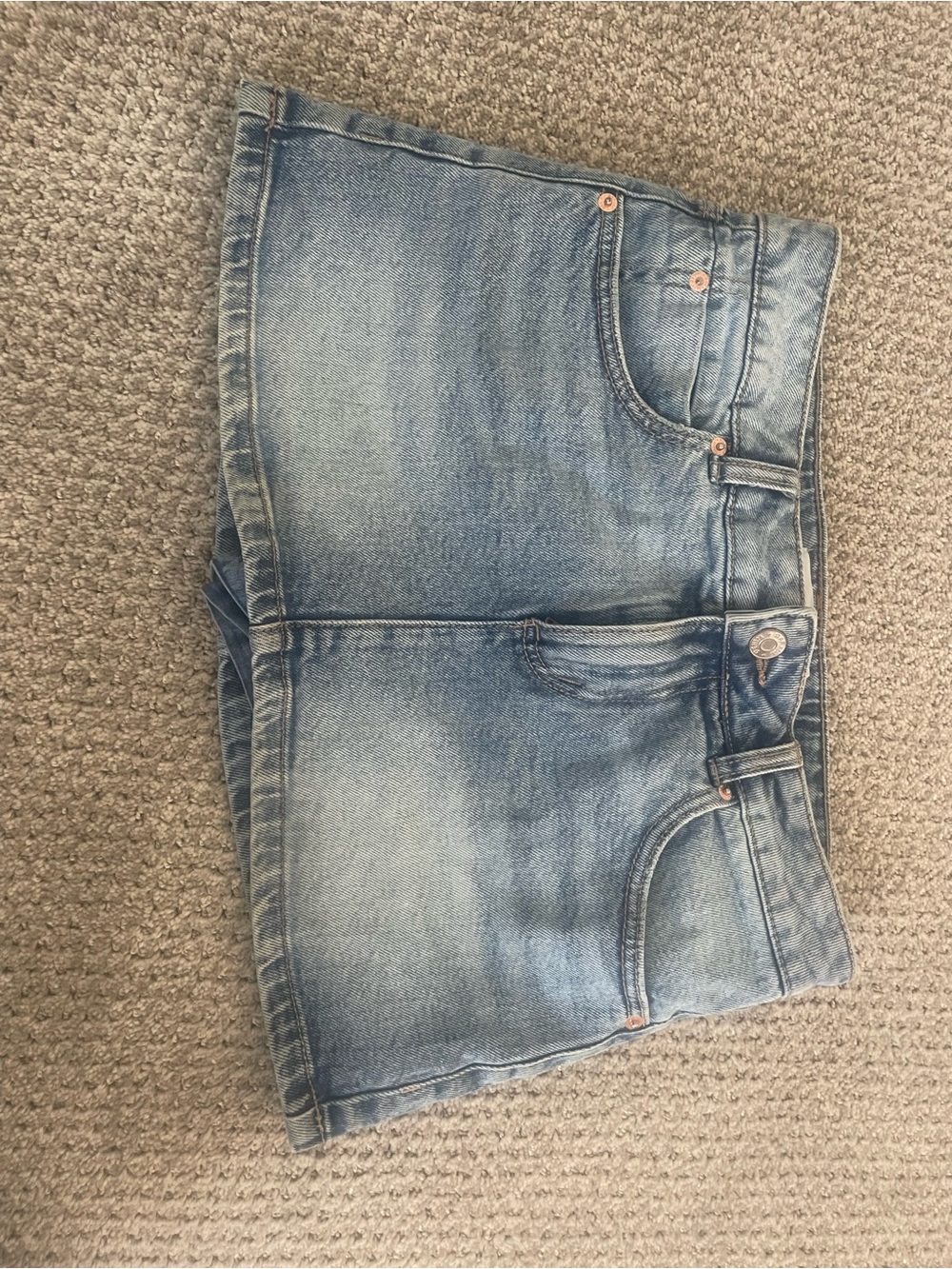 Classic Light Blue Denim Garage Skort